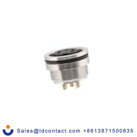 RS PRO,124-629,M16 工业圆形连接器 插座, 5芯, 面板安装, 母插芯, 250 V ac, IP40