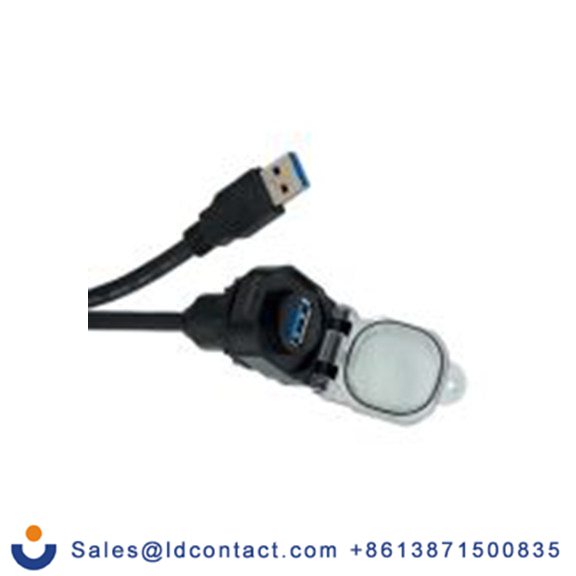 RS PRO,143-821,USB 连接器, USB A 型 公/母, 正面安装 直向, IP69, IP20, IP65, IP40, IP68 USB 3.0