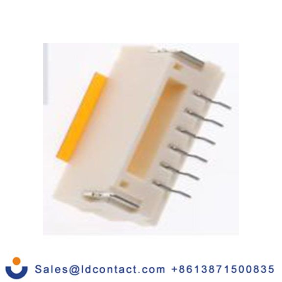 RS PRO,147-107,6p 1排 PCB 针座 直向 线对板连接器, 1.25 mm间距, 50 V, 表面安装 覆盖