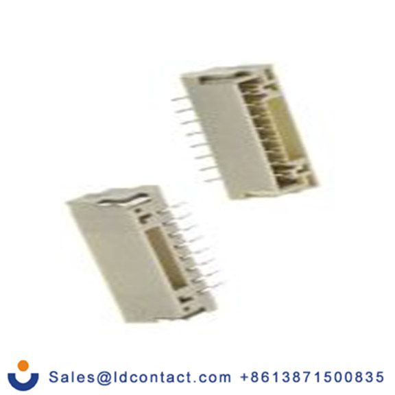 RS PRO,147-108,8p 1排 PCB 针座 直角 线对板连接器, 1.25 mm间距, 50 V, 表面安装 覆盖