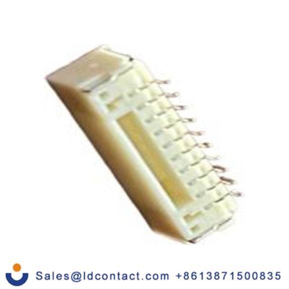 RS PRO,147-122,10p 1排 PCB 针座 直角 线对板连接器, 1.25 mm间距, 50 V, 表面安装 覆盖