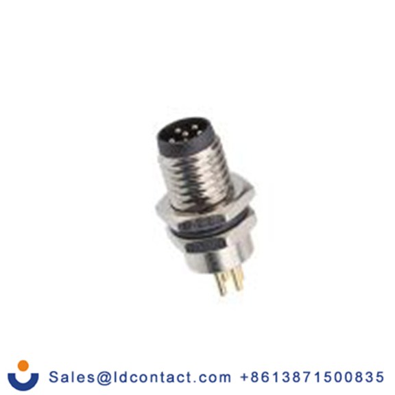 RS PRO,335-201,Standard 工业圆形连接器 插座, 6芯, 面板安装, 公芯, 30 V, IP40