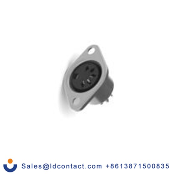 RS PRO,360-112,DIN 连接器, 14 mm, DIN 45326, 5触芯, 底盘安装, 直向 1A YE系列, 100 V ac IP40, 卡扣 母插