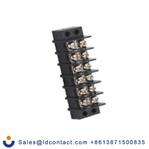 RS PRO,447-072,隔离端子排, 6p, 6.35 mm间距, 2排 20A, 300 V, 线规12/22 AWG, 直向