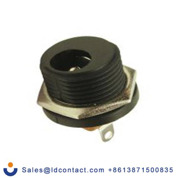 RS PRO,558-389,DC插座 DC电源插孔, 直向, 5.8 mm内径 1A, 12 V dc, 面板安装, 长18 mm, 2.5 mm引脚, 镀锡触芯