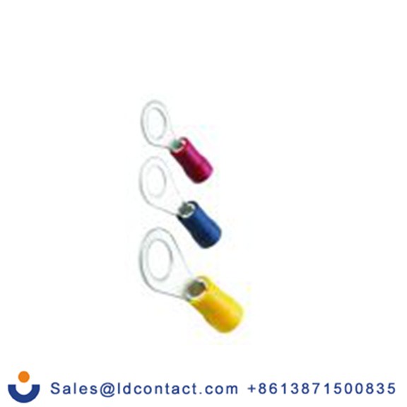 RS PRO,665-614,绝缘 环形端子, Φ5.3 mm内环 16 AWG, M5螺栓, 蓝色 14 AWG