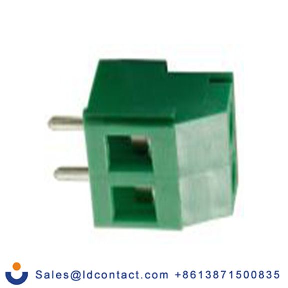 RS PRO,144-4293,1排 印刷电路板接线端子块, 3p, 5.08 mm间距, 300 V, 直向, 绿色