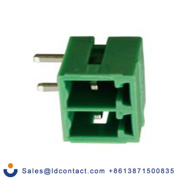 RS PRO,144-4324,8p插拔式接线端子 直角排针, 3.81mm间距, THT安装, 螺钉端接, 绿色