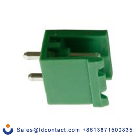 RS PRO,144-4341,8p插拔式接线端子 直向排针, 5mm间距, THT安装, 螺钉端接, 绿色