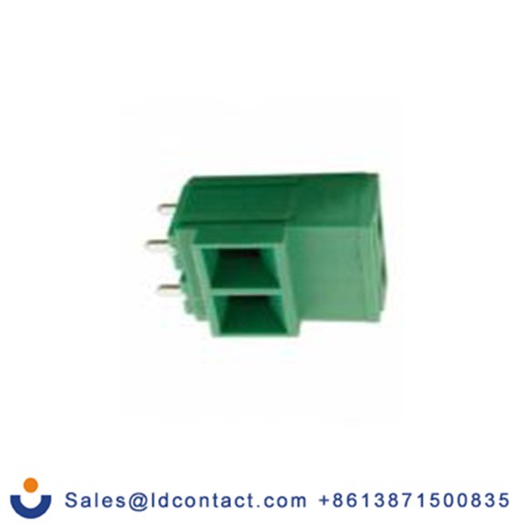 RS PRO,146-8335,1排 印刷电路板接线端子块, 2p, 10.16 mm间距, 300 V, 通孔安装, 垂直式, 绿色, CTBP77VP系列