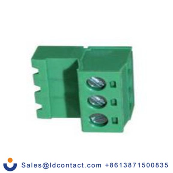 RS PRO,146-8337,3p插拔式接线端子 直角反相插头, 5.08mm间距, 15A, 300 V, THT安装, 螺钉端接, 绿色