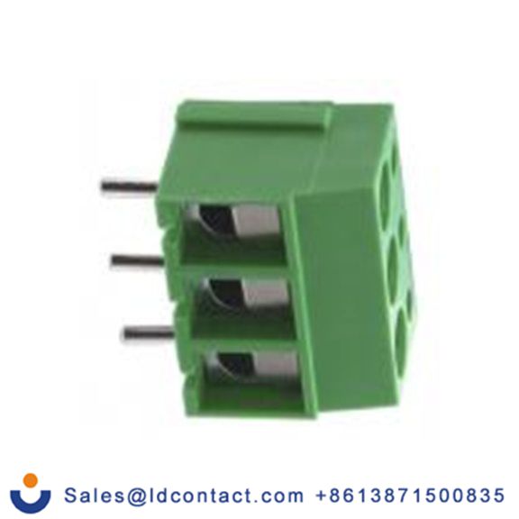 RS PRO,173-1613,PCB端子排, 3p, 5mm间距, 16 A, 24 A, 250 V, THT安装, 螺钉端接, 直向, 绿色