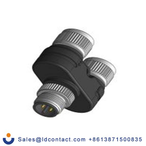 RS PRO,175-2508,圆形连接器适配器 4, 直向 M12, IP40 公 3 M12 母插