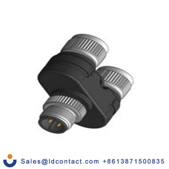 RS PRO,175-2509,圆形连接器适配器 4, 直向 M12, IP40 公 4 M12 母插