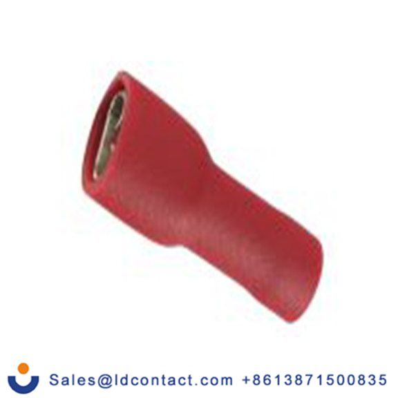 RS PRO,178-8285,绝缘 压接端子 母插, 0.8 x 4.75 mm接片, 红色 插簧端子, 乙烯基绝缘, 镀锡 22 AWG 铜, 黄铜触点, 最大线规16 AWG 系列