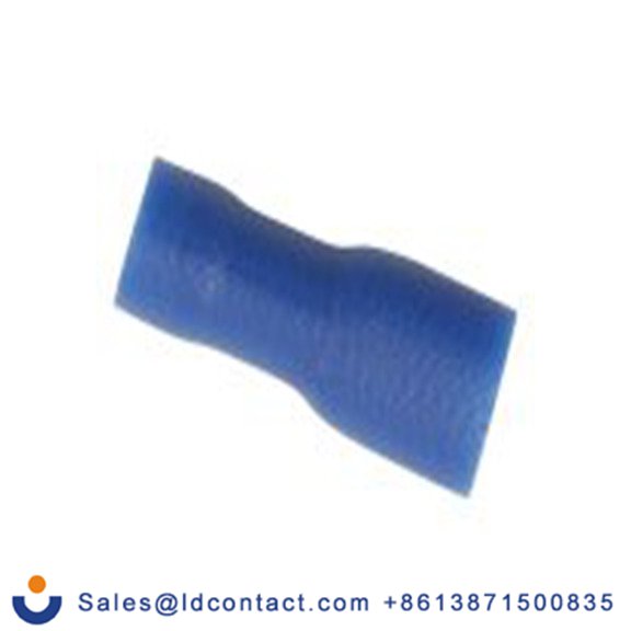 RS PRO,178-8287,绝缘 压接端子 母插, 0.8 x 4.75 mm接片, 蓝色 插簧端子, 乙烯基绝缘, 镀锡 16 AWG 铜, 黄铜触点, 最大线规14 AWG 系列