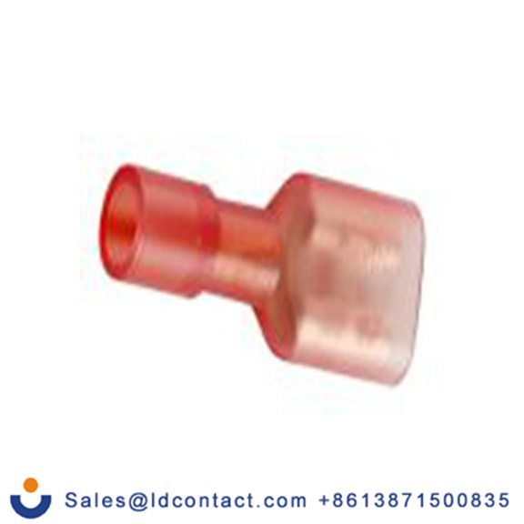 RS PRO,178-8289,绝缘 压接端子 母插, 0.8 x 6.35 mm接片, 红色 插簧端子, 尼龙绝缘, 镀锡 22 AWG 黄铜触点, 最大线规16 AWG 系列