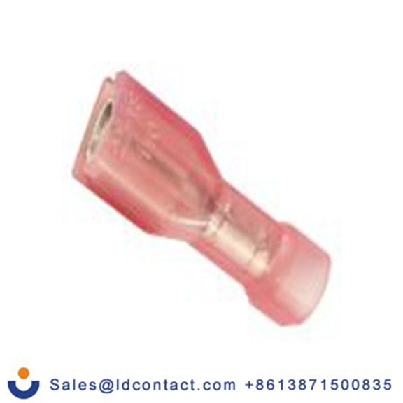 RS PRO,178-8299,绝缘 压接端子 母插, 0.5 x 2.8 mm接片, 红色 插簧端子, 尼龙绝缘, 镀锡 22 AWG 黄铜触点, 最大线规18 AWG 系列