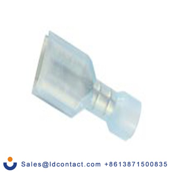 RS PRO,178-8303,绝缘 压接端子 母插, 0.8 x 6.35 mm接片, 蓝色 插簧端子, 尼龙绝缘, 镀锡 16 AWG 黄铜触点, 最大线规14 AWG 系列