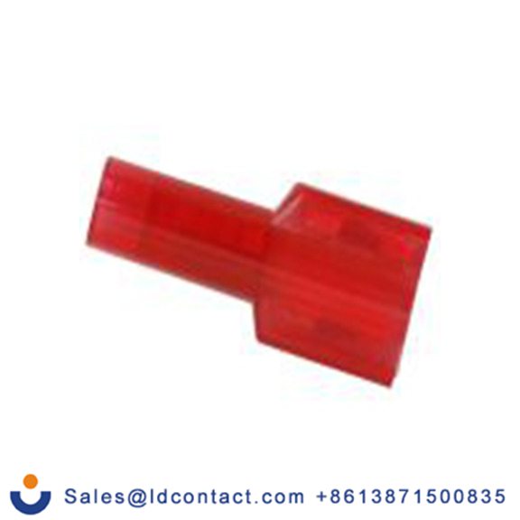 RS PRO,178-8304,绝缘 压接端子 母插, 0.8 x 6.35 mm接片, 红色 插簧端子, 尼龙绝缘, 镀锡 22 AWG 黄铜触点, 最大线规16 AWG 系列