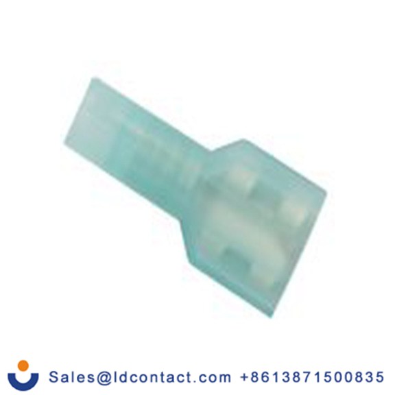 RS PRO,178-8305,绝缘 压接端子 母插, 0.8 x 6.35 mm接片, 蓝色 插簧端子, 尼龙绝缘, 镀锡 16 AWG 黄铜触点, 最大线规14 AWG 系列