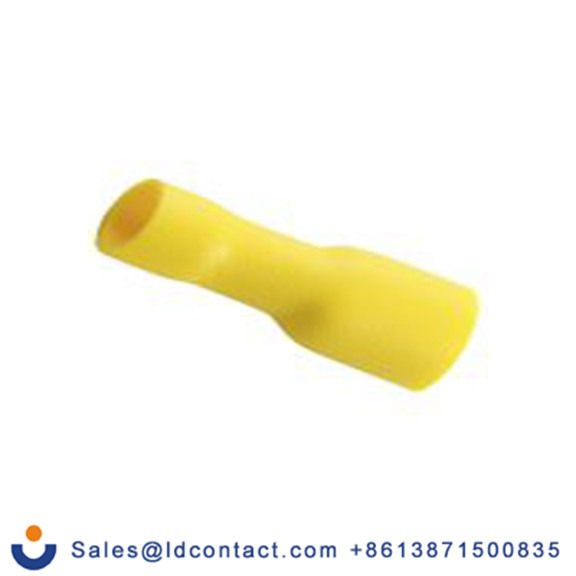 RS PRO,178-8315,绝缘 压接端子 母插, 0.8 x 6.35 mm接片, 黄色 插簧端子, 乙烯基绝缘, 镀锡 12 AWG 黄铜触点, 最大线规10 AWG 系列