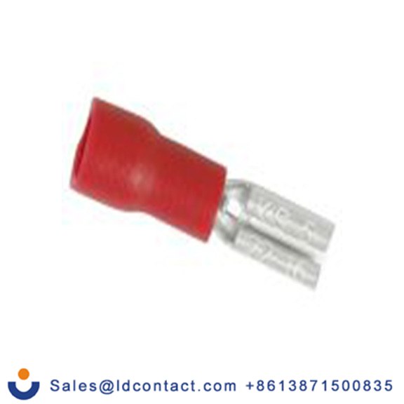 RS PRO,178-8326,绝缘 压接端子 母插, 0.5 x 2.8 mm接片, 红色 插簧端子, 乙烯基绝缘, 镀锡 22 AWG 黄铜触点, 最大线规16 AWG 系列