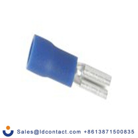 RS PRO,178-8329,绝缘 压接端子 母插, 0.5 x 2.8 mm接片, 蓝色 插簧端子, 乙烯基绝缘, 镀锡 16 AWG 黄铜触点, 最大线规14 AWG 系列