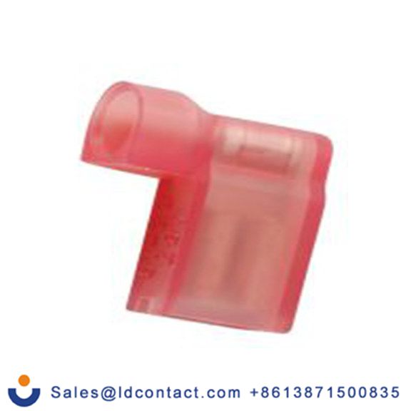 RS PRO,178-8338,绝缘 压接端子 母插, 0.5 x 4.75 mm接片, 红色 插簧端子, 尼龙绝缘, 镀锡 22 AWG 黄铜触点, 最大线规18 AWG 系列