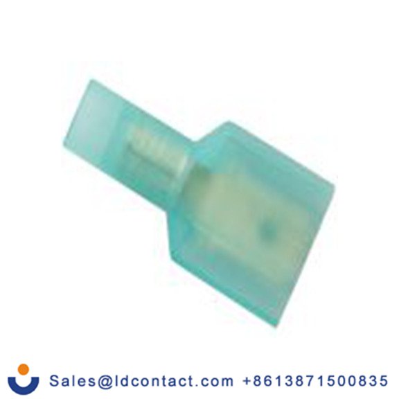 RS PRO,178-8370,绝缘 压接端子 公, 0.8 x 6.35 mm接片, 蓝色 插簧端子, 尼龙绝缘, 镀锡 16 AWG 黄铜触点, 最大线规14 AWG 系列