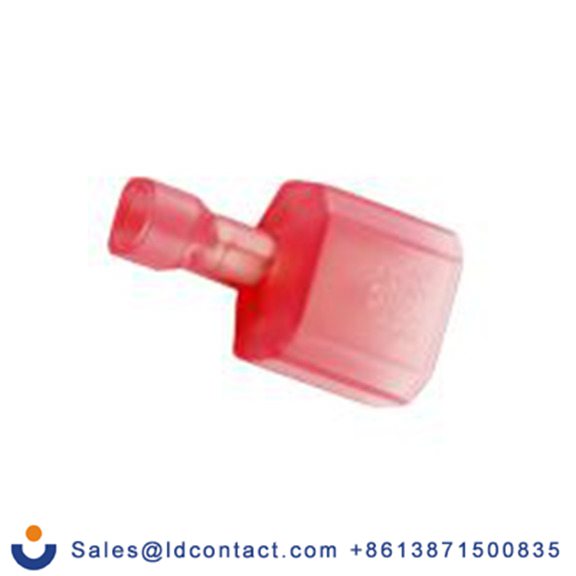 RS PRO,178-8372,绝缘 压接端子 公, 0.8 x 6.35 mm接片, 红色 插簧端子, 尼龙绝缘, 镀锡 22 AWG 黄铜触点, 最大线规16 AWG 系列