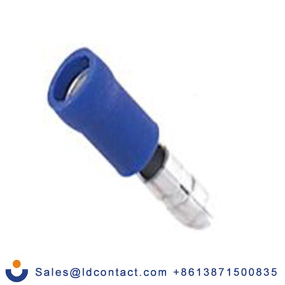 RS PRO,178-8385,压接子弹型连接器 公, 绝缘, Φ4 mm弹头, 蓝色, 乙烯基绝缘, 16 AWG, 14 AWG, 21.7 mm总长