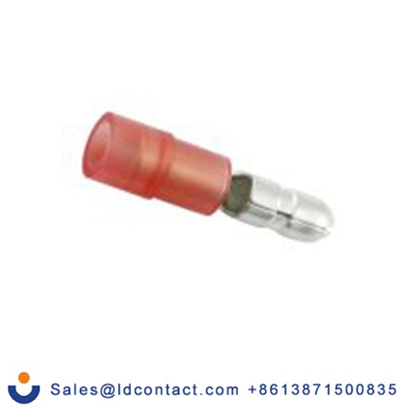 RS PRO,178-8389,压接子弹型连接器 公, 绝缘, Φ4 mm弹头, 红色, 尼龙绝缘, 22 AWG, 16 AWG, 22 mm总长