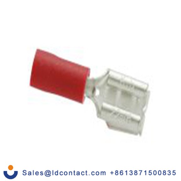 RS PRO,178-8399,绝缘 压接端子 公/母, 0.8 x 6.35 mm接片, 红色 插簧端子, 乙烯基绝缘, 镀锡 22 AWG 黄铜, 铜触点, 最大线规16 AWG 系列