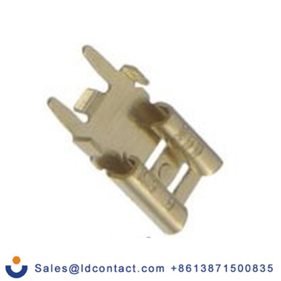 RS PRO,178-8410,非绝缘 焊接端子 公, 6.35 x 0.6 mm接片, 金色 插簧端子, 镀锡 黄铜触点 系列