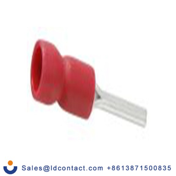 RS PRO,178-8427,针型接线端子, 绝缘端子, 针Φ1.9 mmx12 mm长, 红色, 22 AWG, 乙烯基绝缘, 线最大规格16 AWG