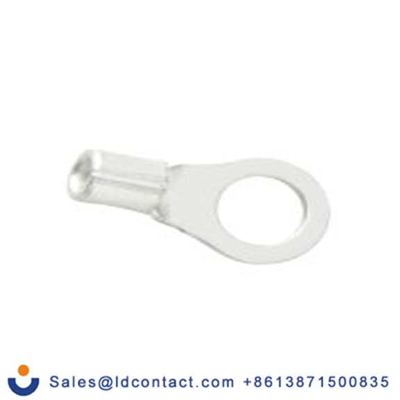 RS PRO,178-8602,非绝缘 铜 环形端子, Φ5.3 mm内环 16 AWG, 5.3 mm螺栓, 灰色 14 AWG, -40 °C至150 °C E245391系列