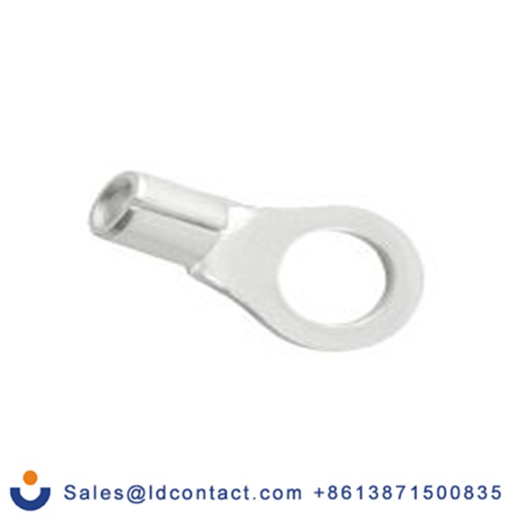 RS PRO,178-8609,非绝缘 铜 环形端子, Φ4.3 mm内环 14 AWG, 4.3 mm螺栓, 灰色 12 AWG, -40 °C至150 °C E245391系列