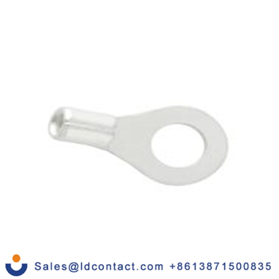 RS PRO,178-8613,非绝缘 铜 环形端子, Φ6.4 mm内环 14 AWG, 6.4 mm螺栓, 灰色 12 AWG, -40 °C至150 °C E245391系列