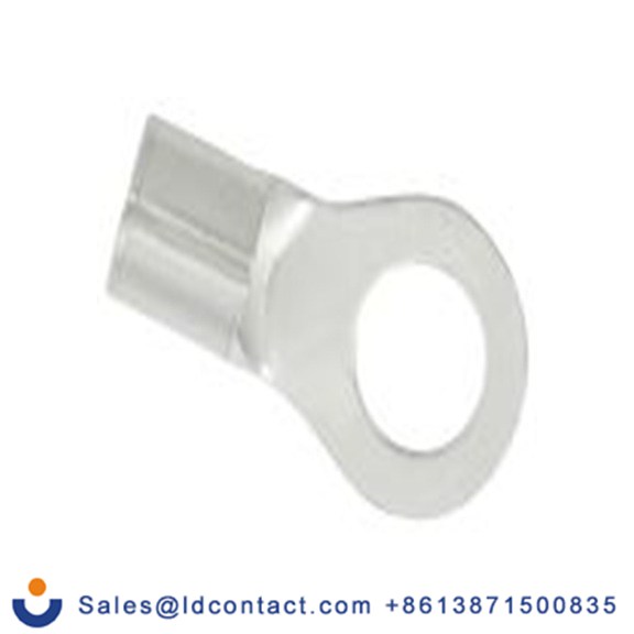 RS PRO,178-8618,非绝缘 铜 环形端子, Φ5.3 mm内环 12 AWG, 5.3 mm螺栓, 灰色 10 AWG, -40 °C至150 °C E245391系列