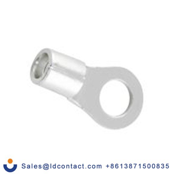 RS PRO,178-8619,非绝缘 铜 环形端子, Φ5.3 mm内环 12 AWG, 5.3 mm螺栓, 灰色 10 AWG, -40 °C至150 °C E245391系列