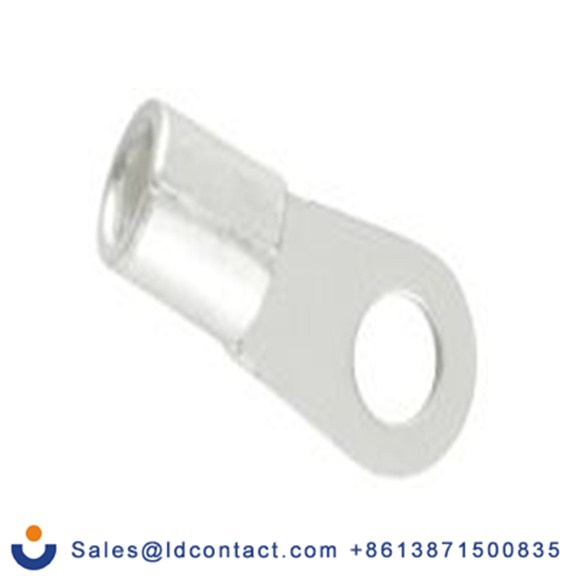 RS PRO,178-8628,非绝缘 铜 环形端子, Φ6.4 mm内环 6 AWG, 6.4 mm螺栓, 灰色 6 AWG, -40 °C至150 °C E245391系列