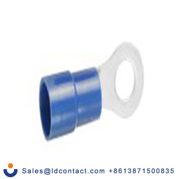 RS PRO,178-8639,绝缘 铜 环形端子, Φ5.3 mm内环 16 AWG, 5.3 mm螺栓, 蓝色 14 AWG, -40 °C至105 °C E245391系列