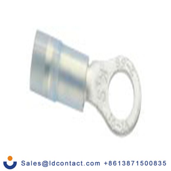 RS PRO,178-8646,绝缘 铜 环形端子, Φ5.3 mm内环 16 AWG, 5.3 mm螺栓, 蓝色 14 AWG, -40 °C至105 °C E245391系列