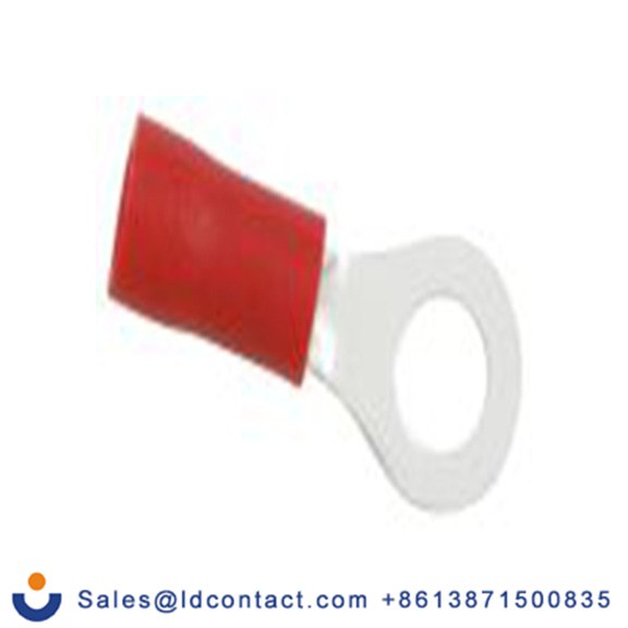 RS PRO,178-8652,绝缘 铜 环形端子, Φ4.3 mm内环 22 AWG, 4.3 mm螺栓, 红色 16 AWG, -40 °C至105 °C E245391系列