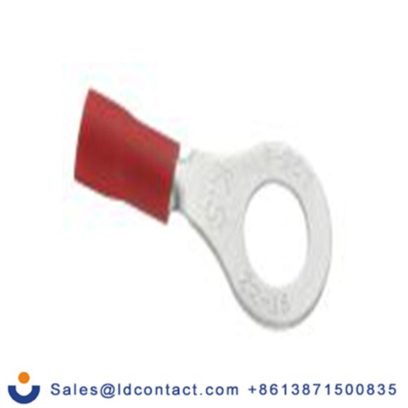 RS PRO,178-8655,绝缘 铜 环形端子, Φ6.4 mm内环 22 AWG, 6.4 mm螺栓, 红色 16 AWG, -40 °C至105 °C E245391系列