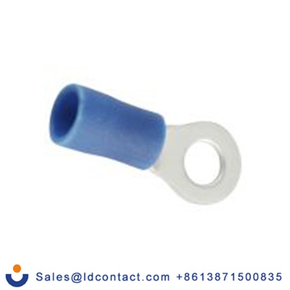 RS PRO,178-8659,绝缘 铜 环形端子, Φ4.3 mm内环 16 AWG, 4.3 mm螺栓, 蓝色 14 AWG, -40 °C至105 °C E245391系列