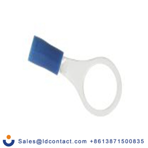 RS PRO,178-8664,绝缘 铜 环形端子, Φ10.5 mm内环 16 AWG, 10.5 mm螺栓, 蓝色 14 AWG, -40 °C至105 °C E245391系列