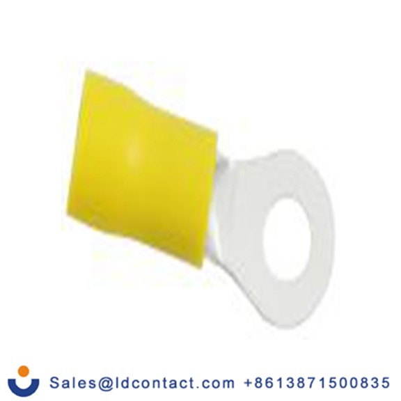 RS PRO,178-8667,绝缘 铜 环形端子, Φ4.3 mm内环 12 AWG, 4.3 mm螺栓, 黄色 10 AWG, -40 °C至105 °C E245391系列