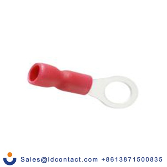 RS PRO,178-8675,绝缘 铜 环形端子, Φ4.3 mm内环 22 AWG, 4.3 mm螺栓, 红色 16 AWG, -40 °C至105 °C E245391系列